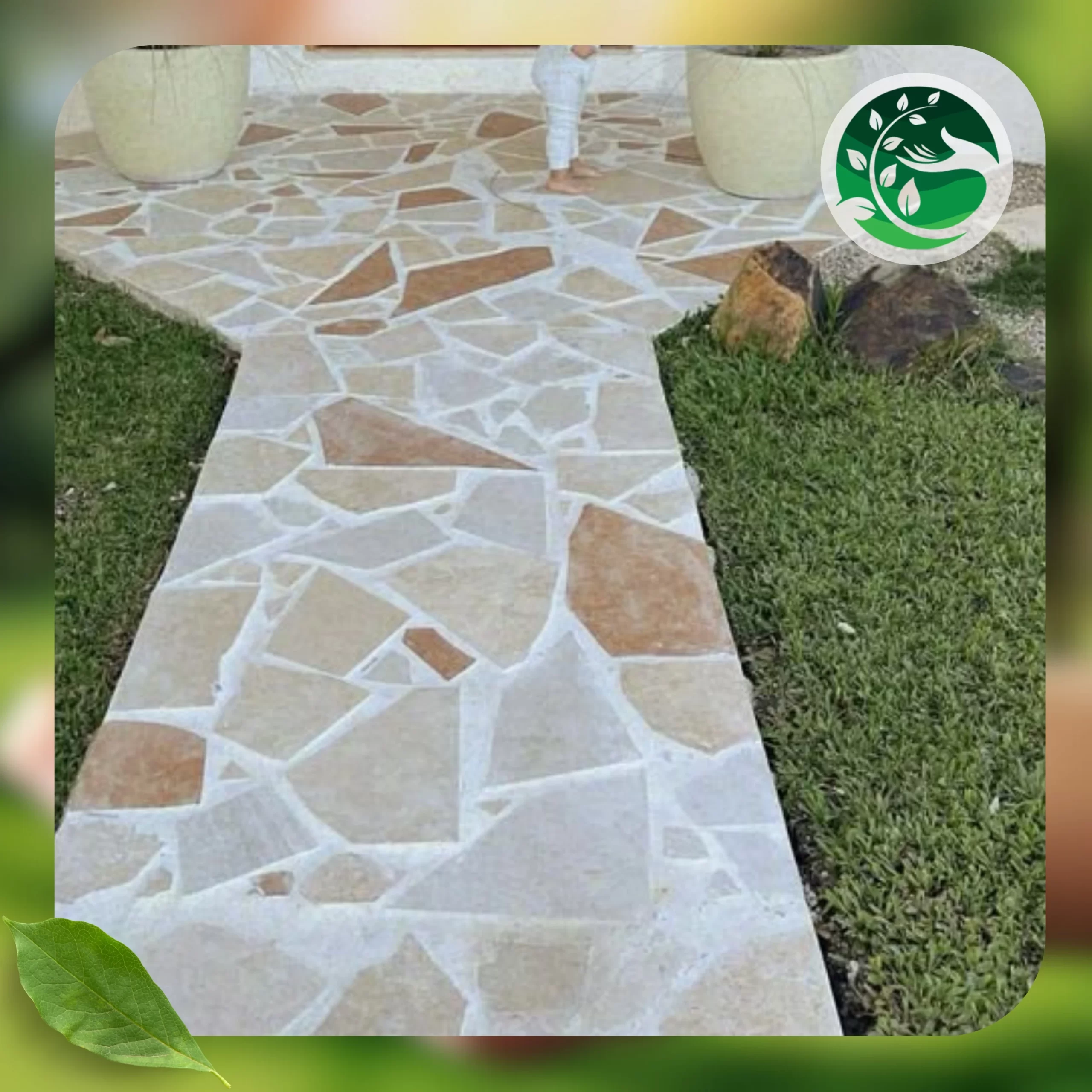 حديقة منزلية بنمط جمالي طبيعي رائع
