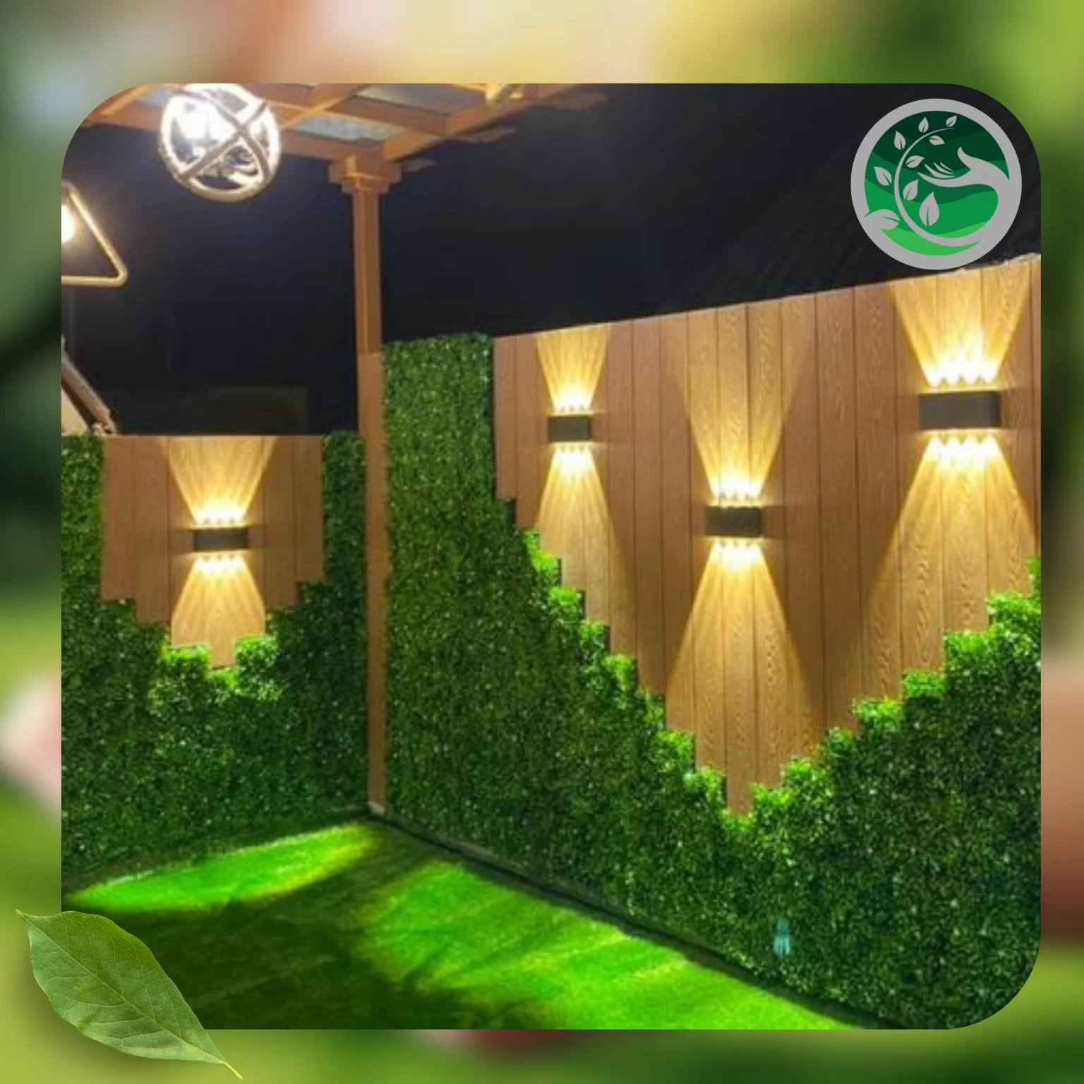 تركيب عشب جدارى وتكسيات 1