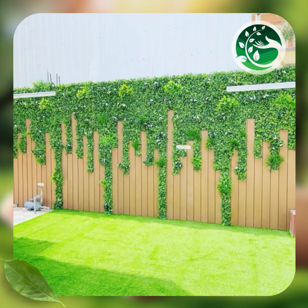 تركيب عشب جدارى وتكسيات 3