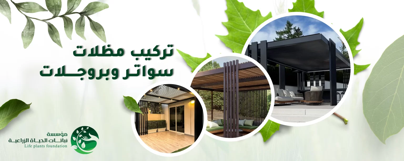 تركيب مظلات سواتر وبروجلات