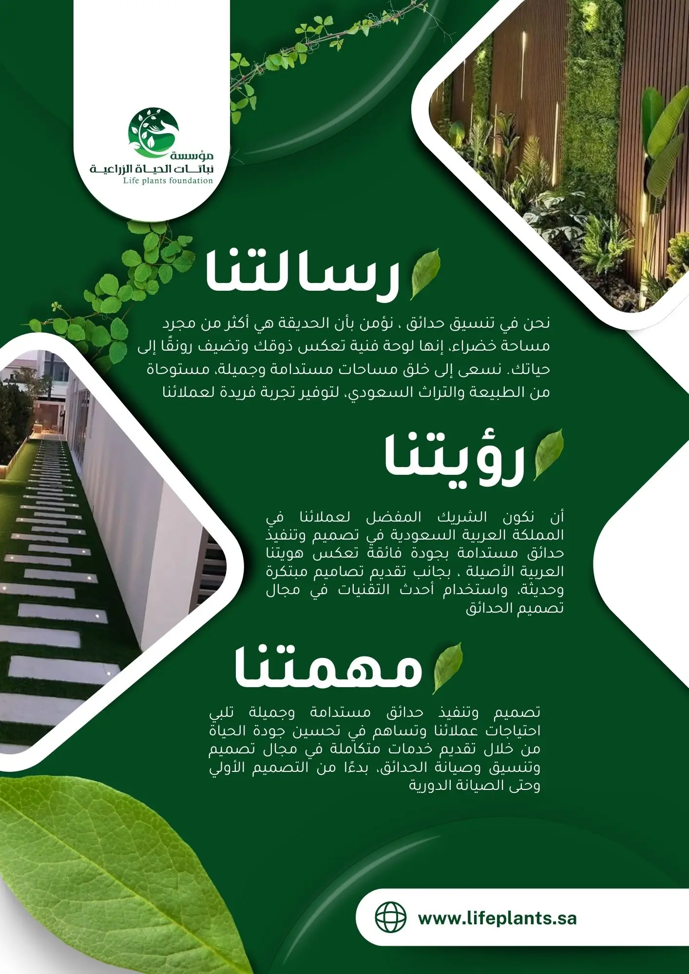 بروفايل مؤسسه نباتات الحياة